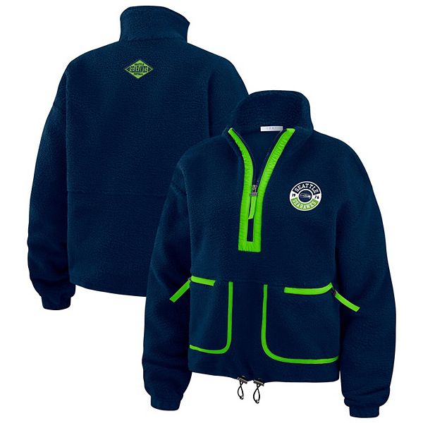

Женская куртка-полузип Polar Fleece Seattle Seahawks цвета college navy Wear By Erin Andrews