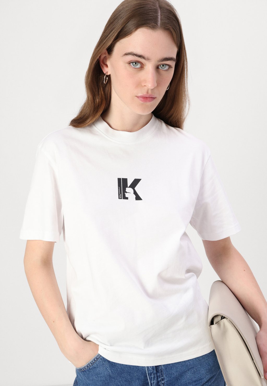 

Базовая футболка LOGO TEE Karl Lagerfeld Jeans, белый