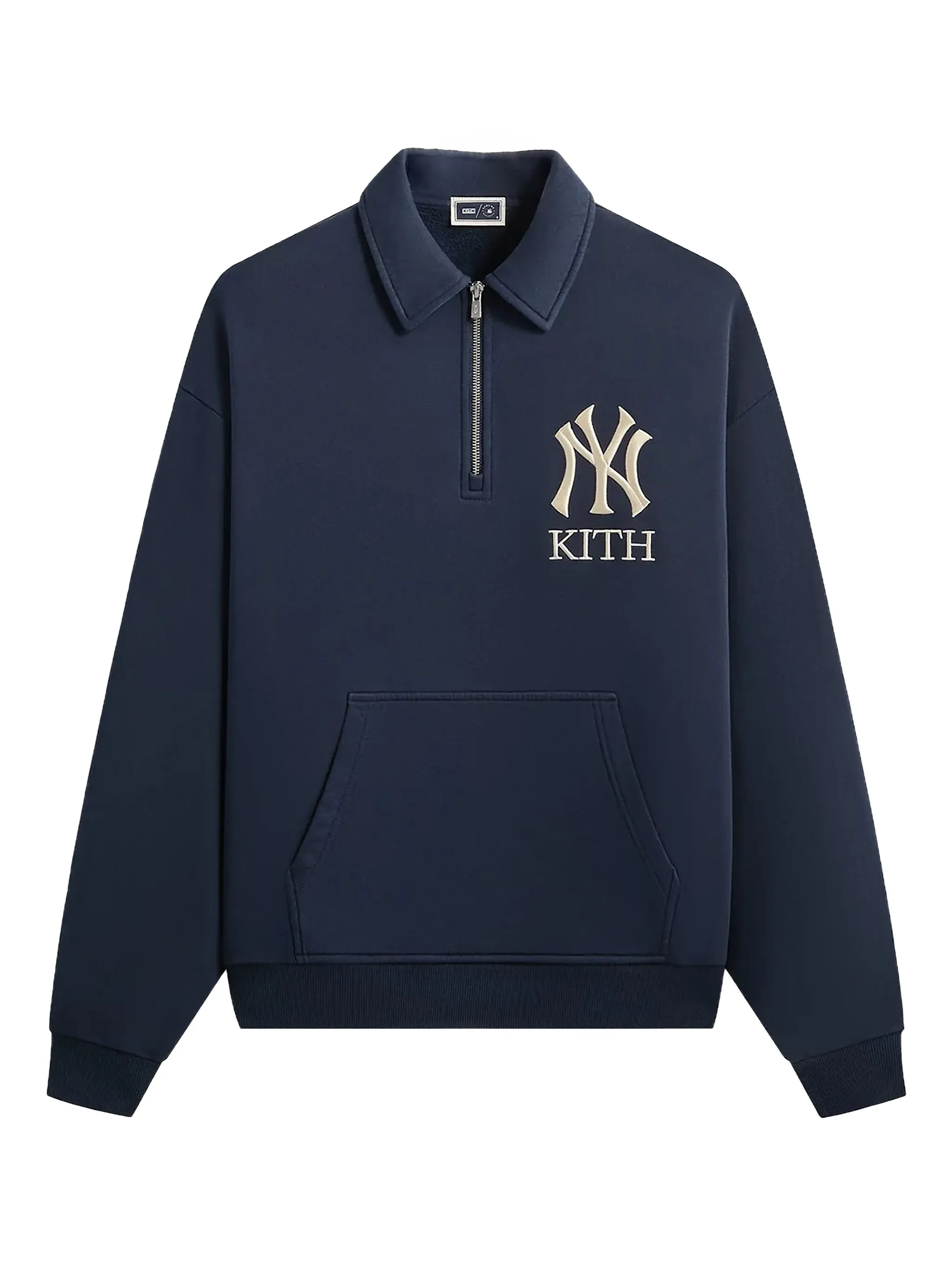 

Толстовка с воротником на молнии из коллаборации с New York Yankees Kith, синий