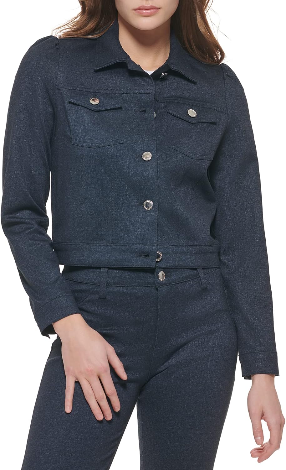 

Женские спортивные повседневные брюки Calvin Klein из эластичного денима, Med Indigo