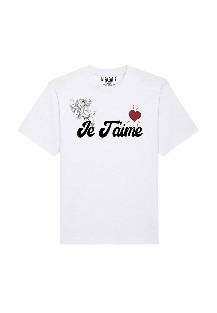 

Футболка Mira Paris JE T AIME UNISEX HEAVYWEIGHT TEE , White/White Denim, Белый, Футболка Mira Paris JE T AIME UNISEX HEAVYWEIGHT TEE , White/White Denim