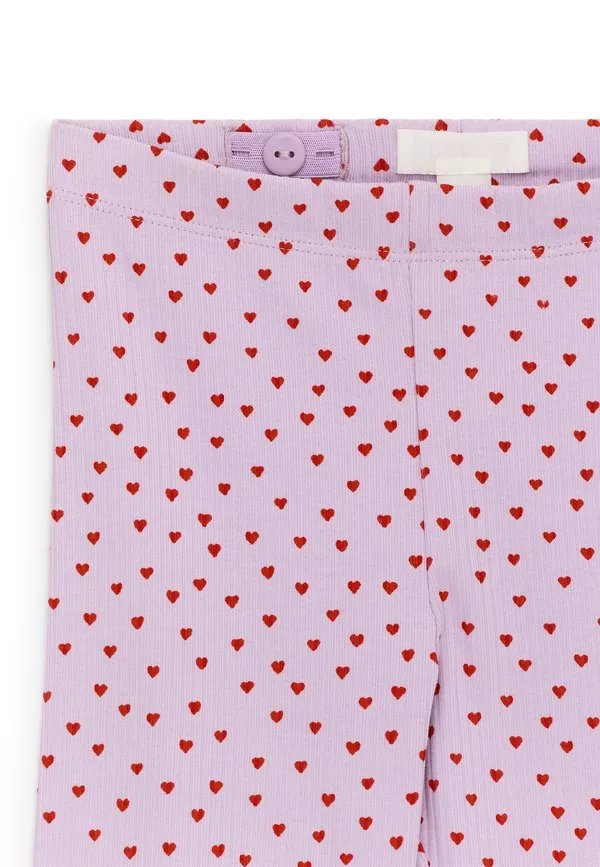 Леггинсы в рубчик arket леггинсы брюки Arket, Lilac Red — фото 3