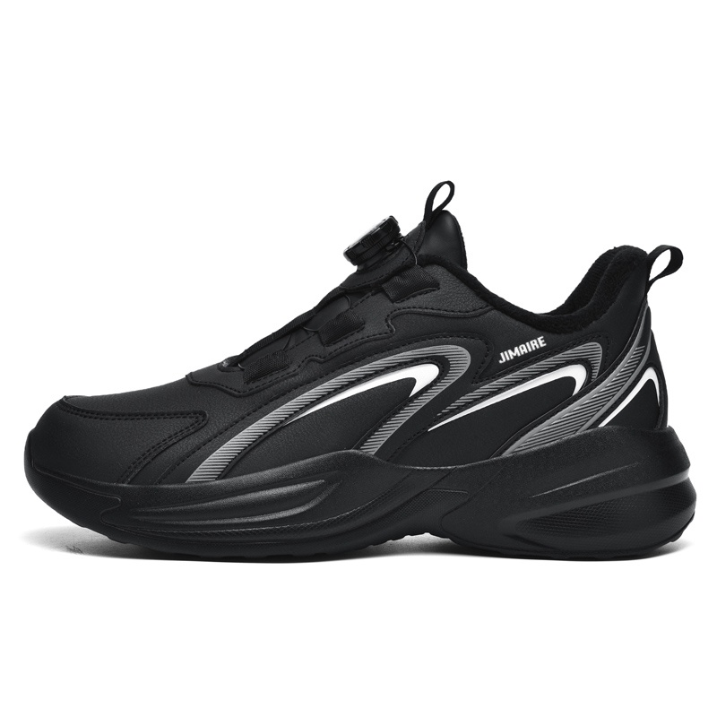 

King Jinmai Низкие повседневные кроссовки унисекс черно-белые, цвет Black White