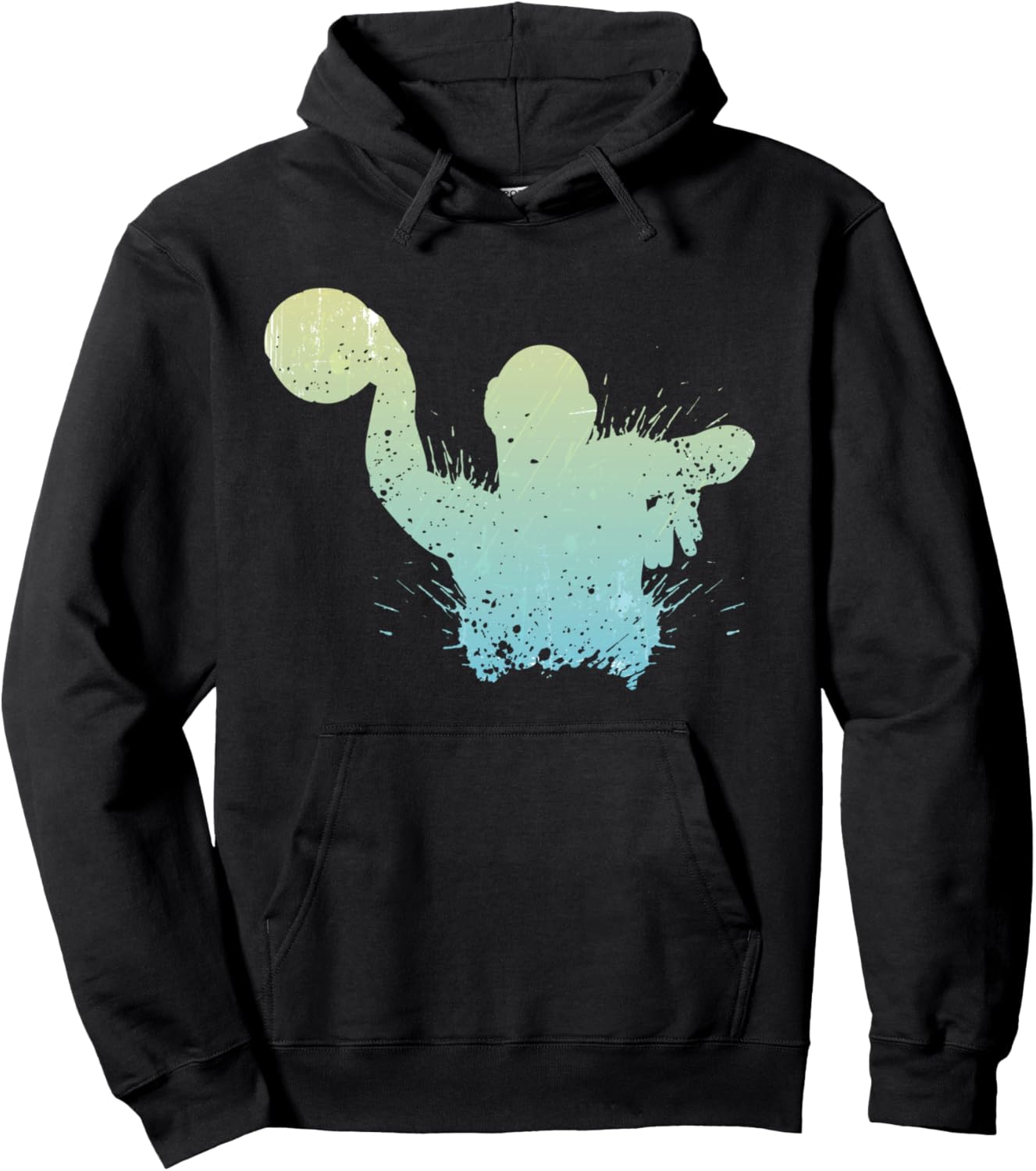 

Худи в стиле ретро-винтаж для вратаря и любителя спорта, посвященное водному поло Water Polo Waterpolo Men Boys, черный