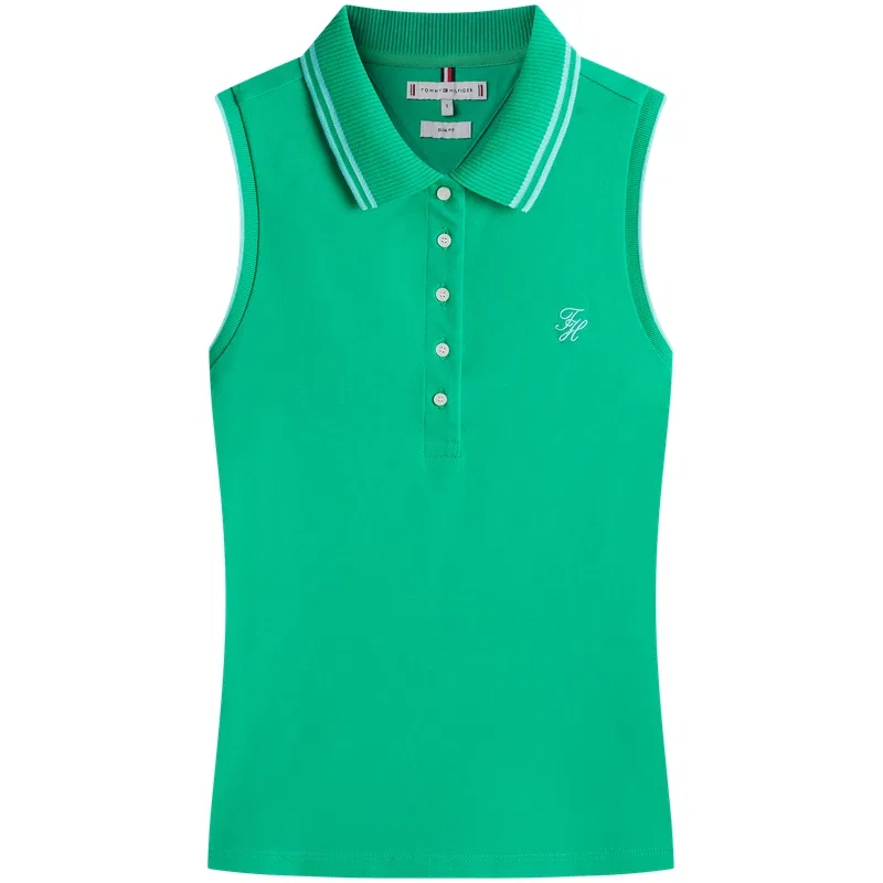 Женское поло Tommy Hilfiger, Green L3W