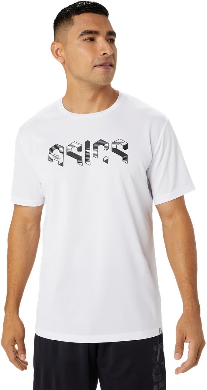 

Мужская футболка ASICS Hex Graphic Dry Shirt (2031E487), белый/черный