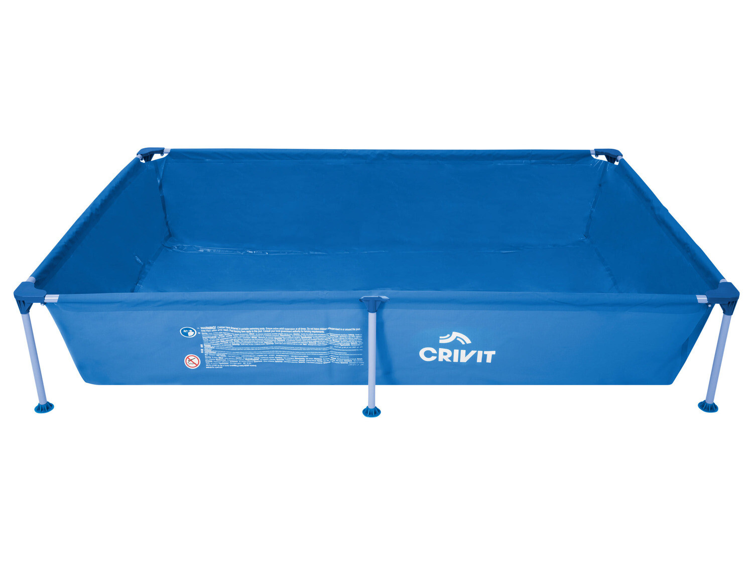 

Бассейн с металлическим каркасом Crivit Д 228 x Ш 159 x В 42 см