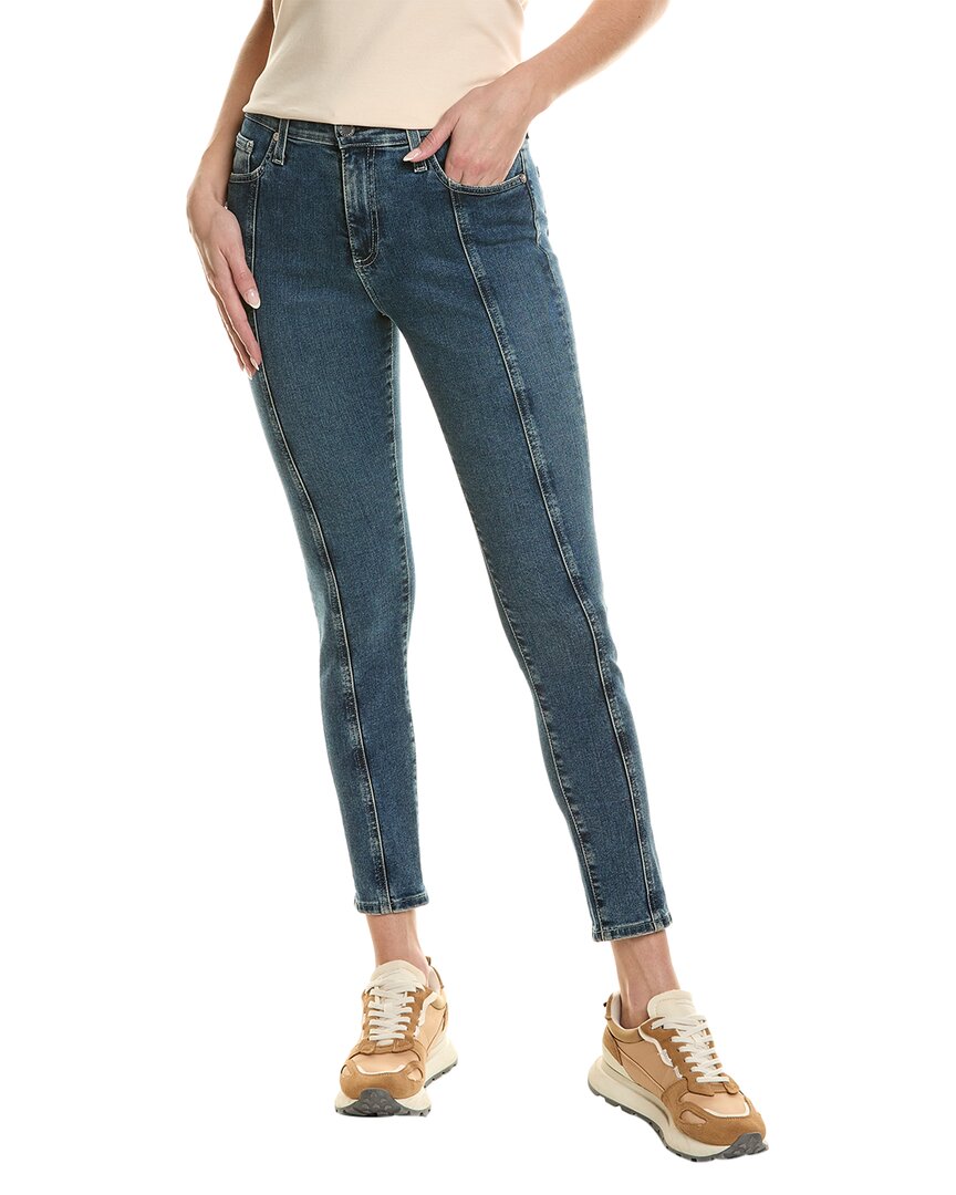 

Джинсы AG Jeans Farrah с высокой посадкой и облегающими штанинами, синий