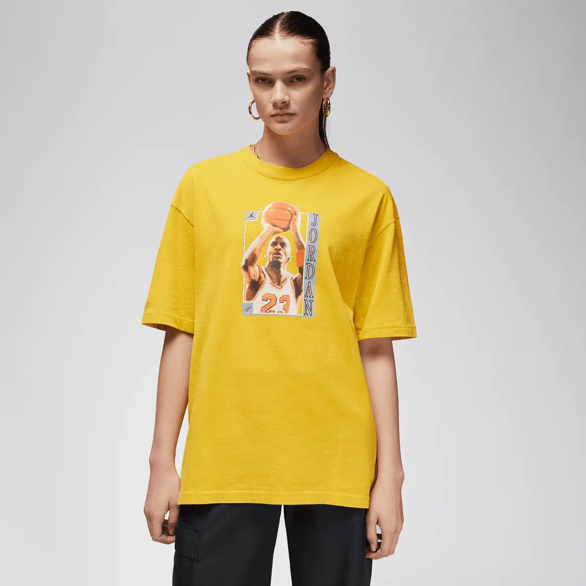 

Футболка Jordan Women's Oversized Graphic T-Shirt, желтый/желтый