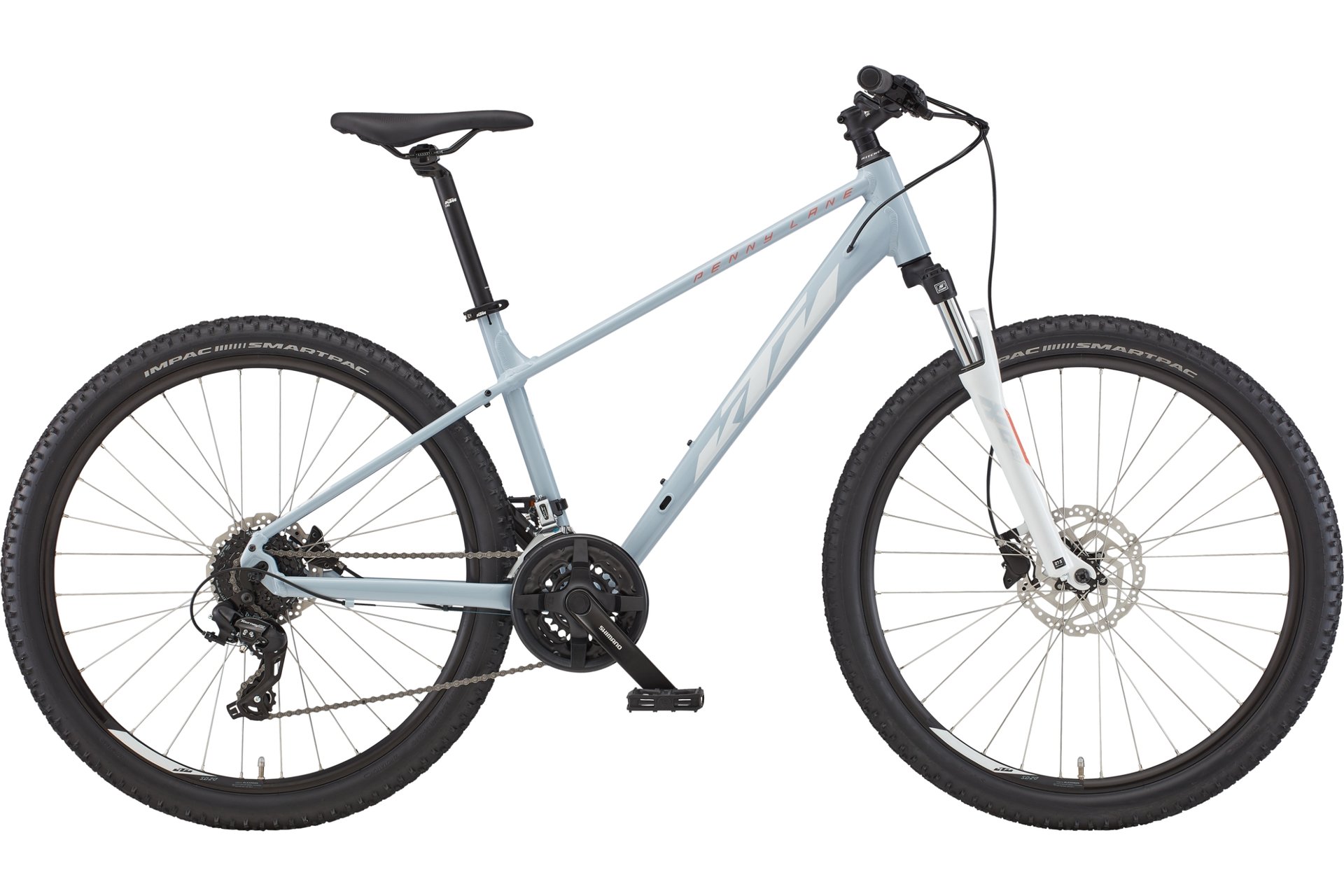 

Горный велосипед KTM Penny Lane 272 - 27,5 дюймов - Diamant - Aktion, цвет Weiß|light sky (white+coral)