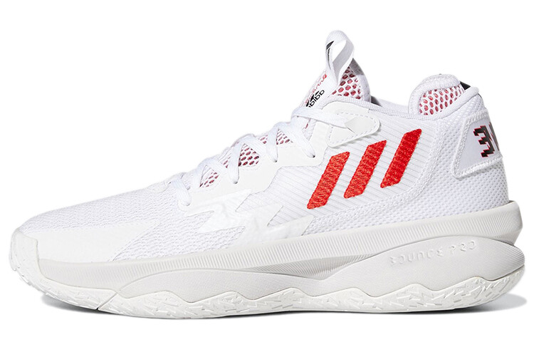 

Кроссовки Adidas Dame 8 Dame Time белый/красный