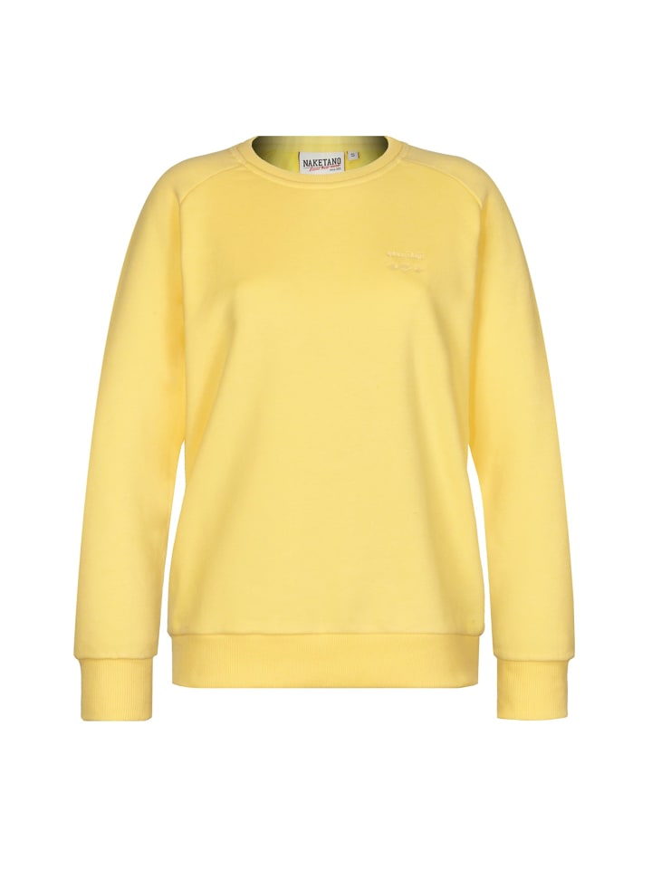 

Naketano Свободная толстовка Big Krokettenhorst 20, желтый меланж