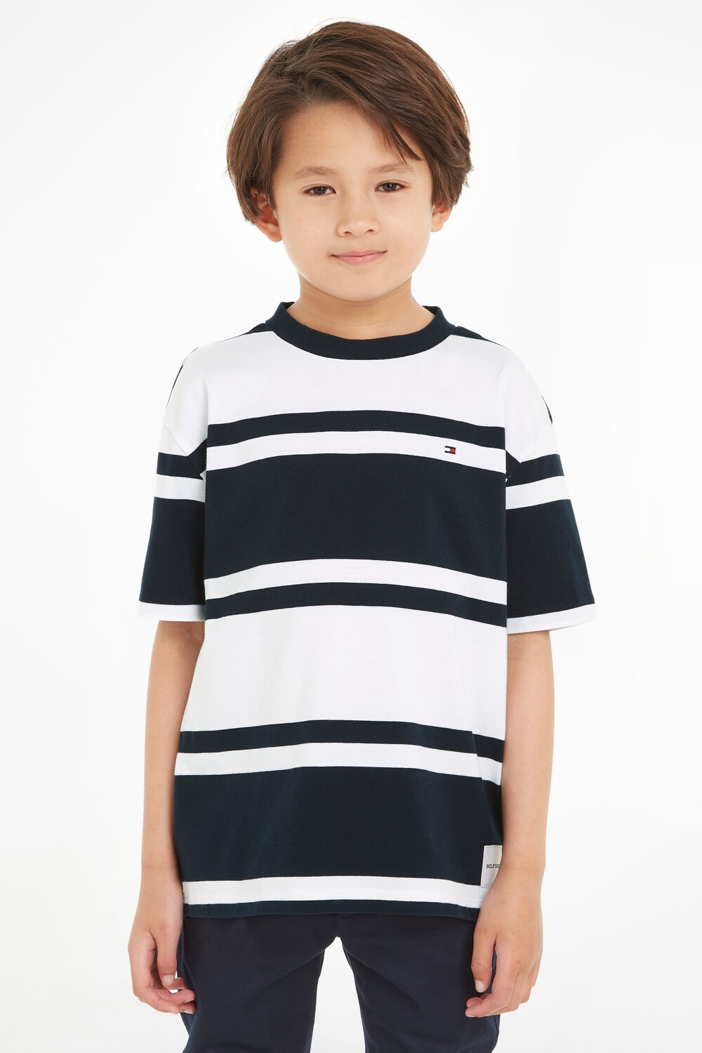 

Топ в полоску для регби Tommy Hilfiger, синий