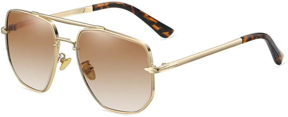 

Солнцезащитные очки MUTYNE Pilot для мужчин, модные металлические очки с антибликовым покрытием для вождения, трендовые товары для мужчин и женщин, C3brown