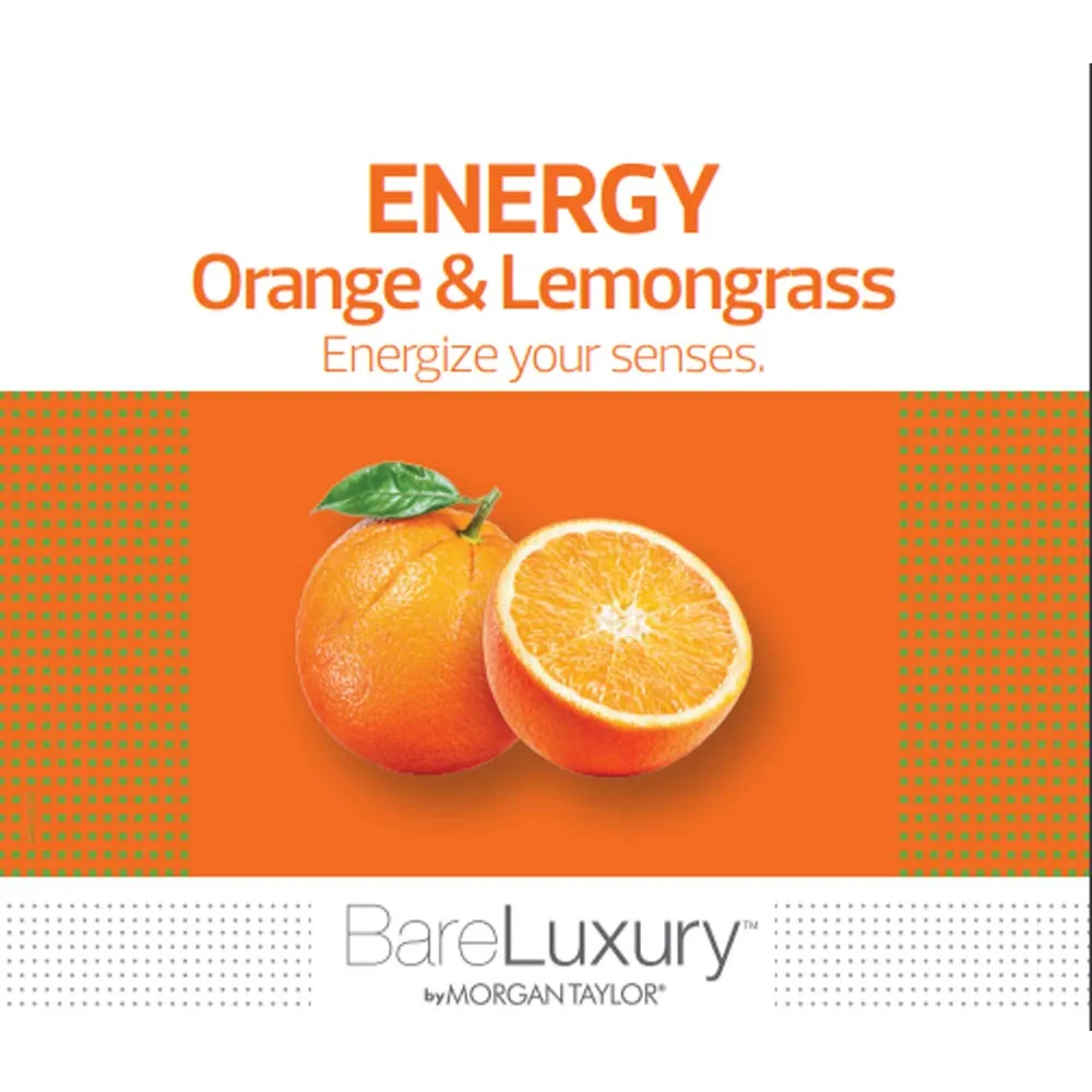 Morgan Taylor BareLuxury Energy Orange & Lemongrass Soak Jar, 8 oz - Освежающая ванночка для педикюра/маникюра с апельсином и лемонграссом для придания коже энергии и бодрости. 226.80 г, Energy Orange & Lemongrass Soak — фото 2