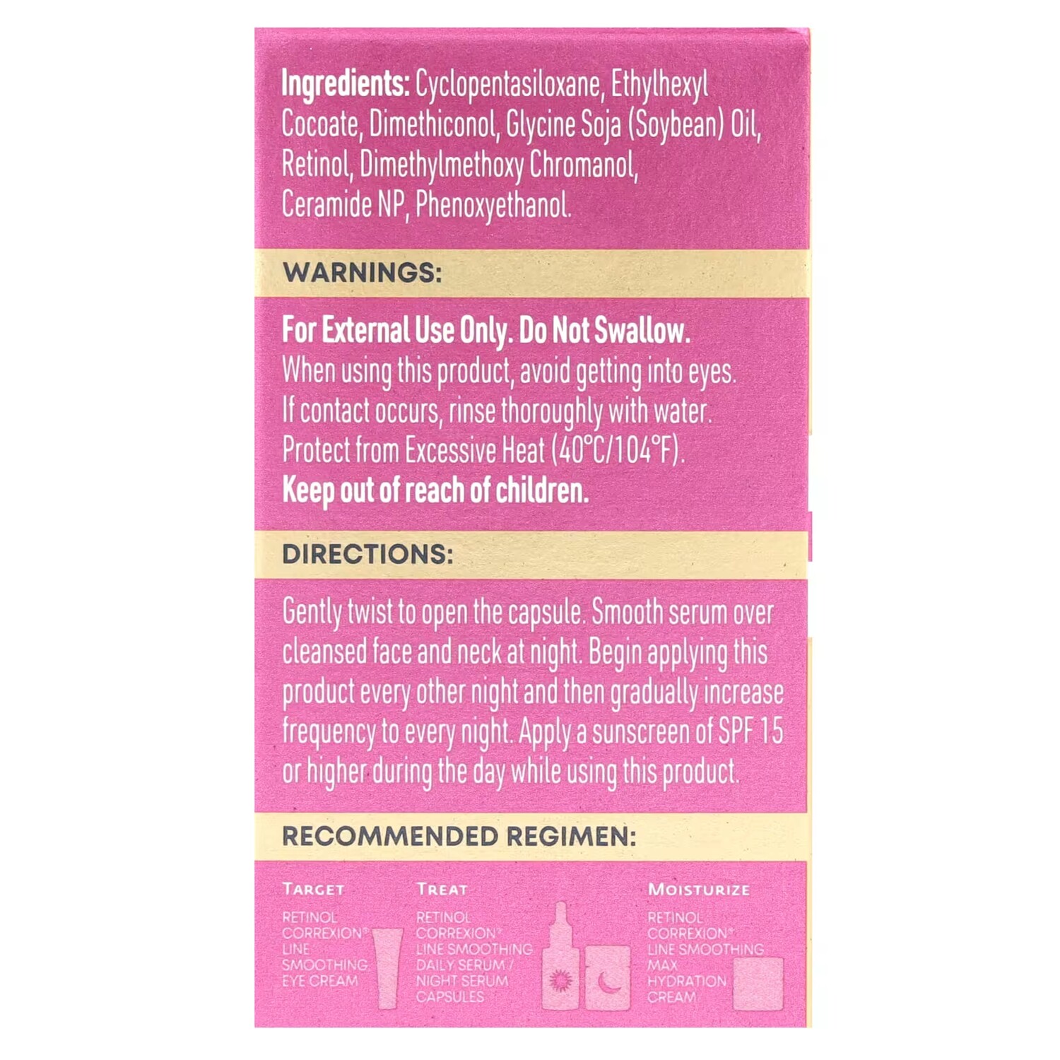 Сыворотка RoC — Ночная Retinol Correxion Line разглаживающая, 30 биоразлагаемых капсул — фото 3