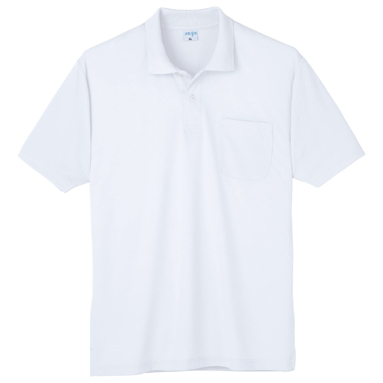 

Белая поло-рубашка с коротким рукавом, приятная на ощупь Kokuraya