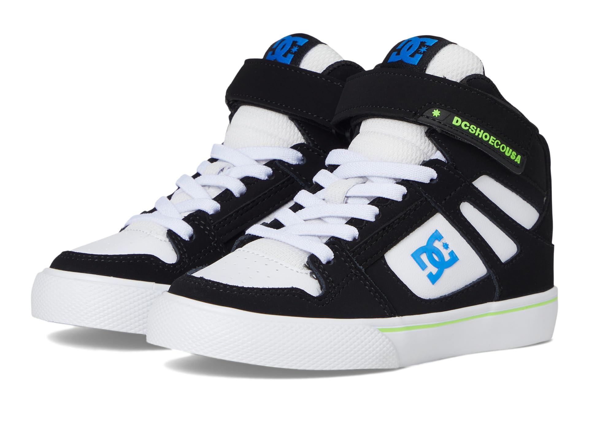 

Кроссовки DC Kids Pure High-Top Ev, Black/Blue/WhiteSee Less