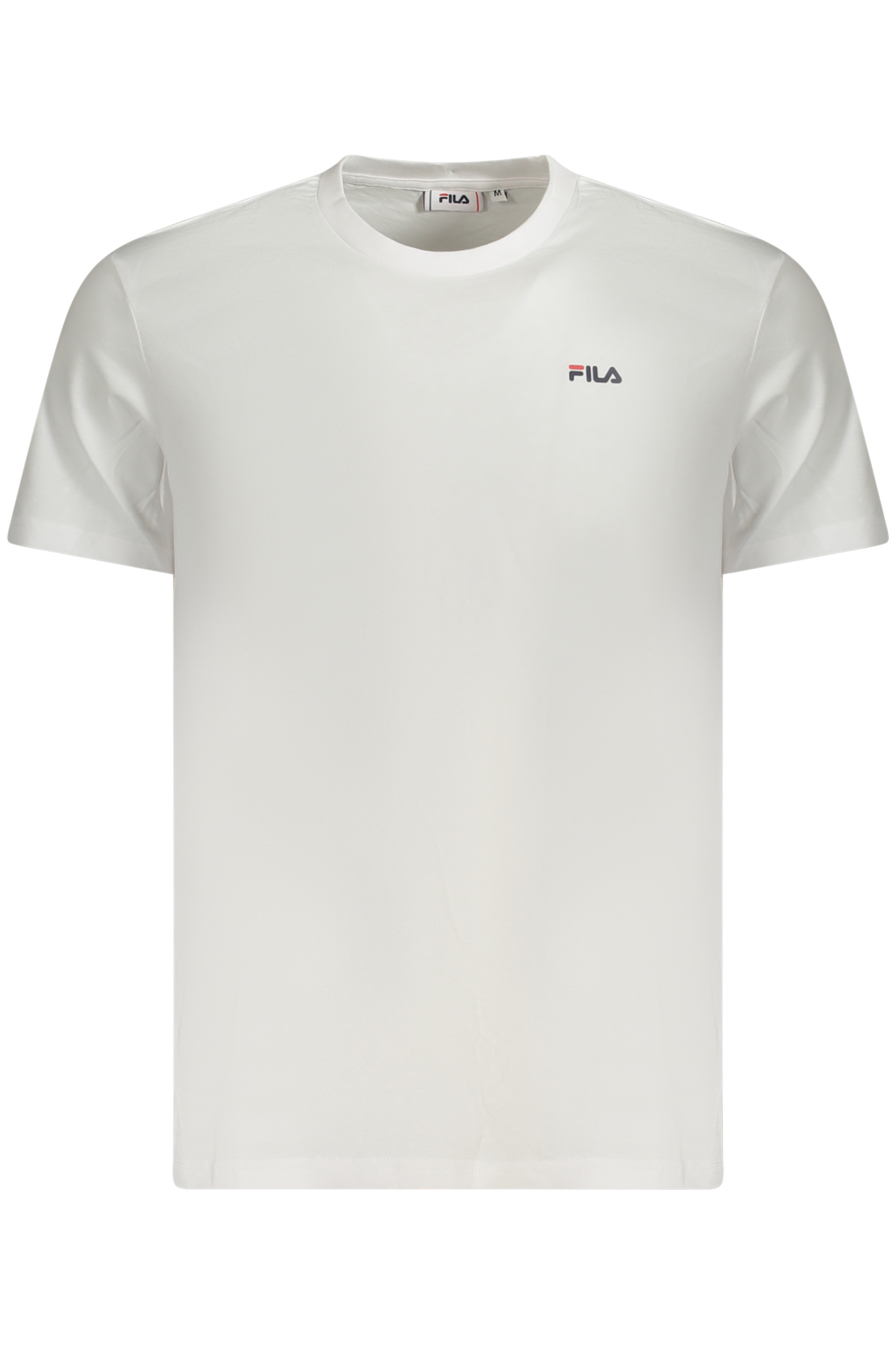 

Мужская футболка Fila хлопковая с логотипом и круглым вырезом, белый