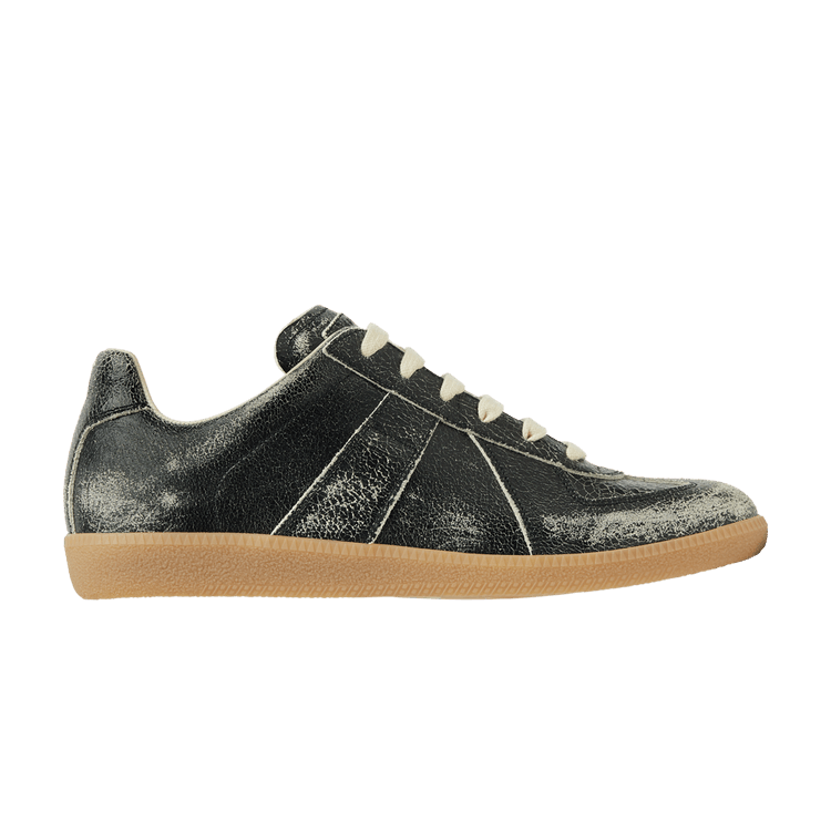 

Кроссовки Maison Margiela Maison Margiela Replica 'Black White Crackled Leather', черный