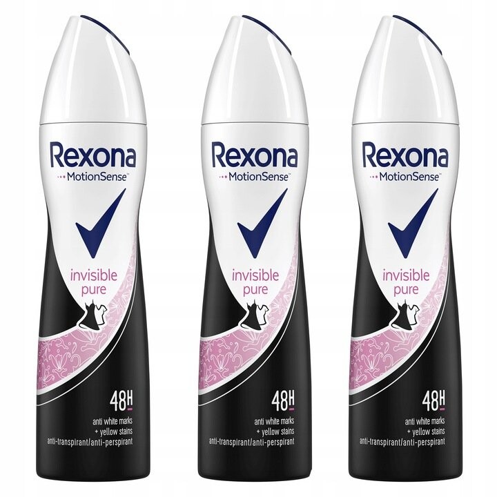 

Rexona, Невидимый чистый антиперспирант, 3x150 мл