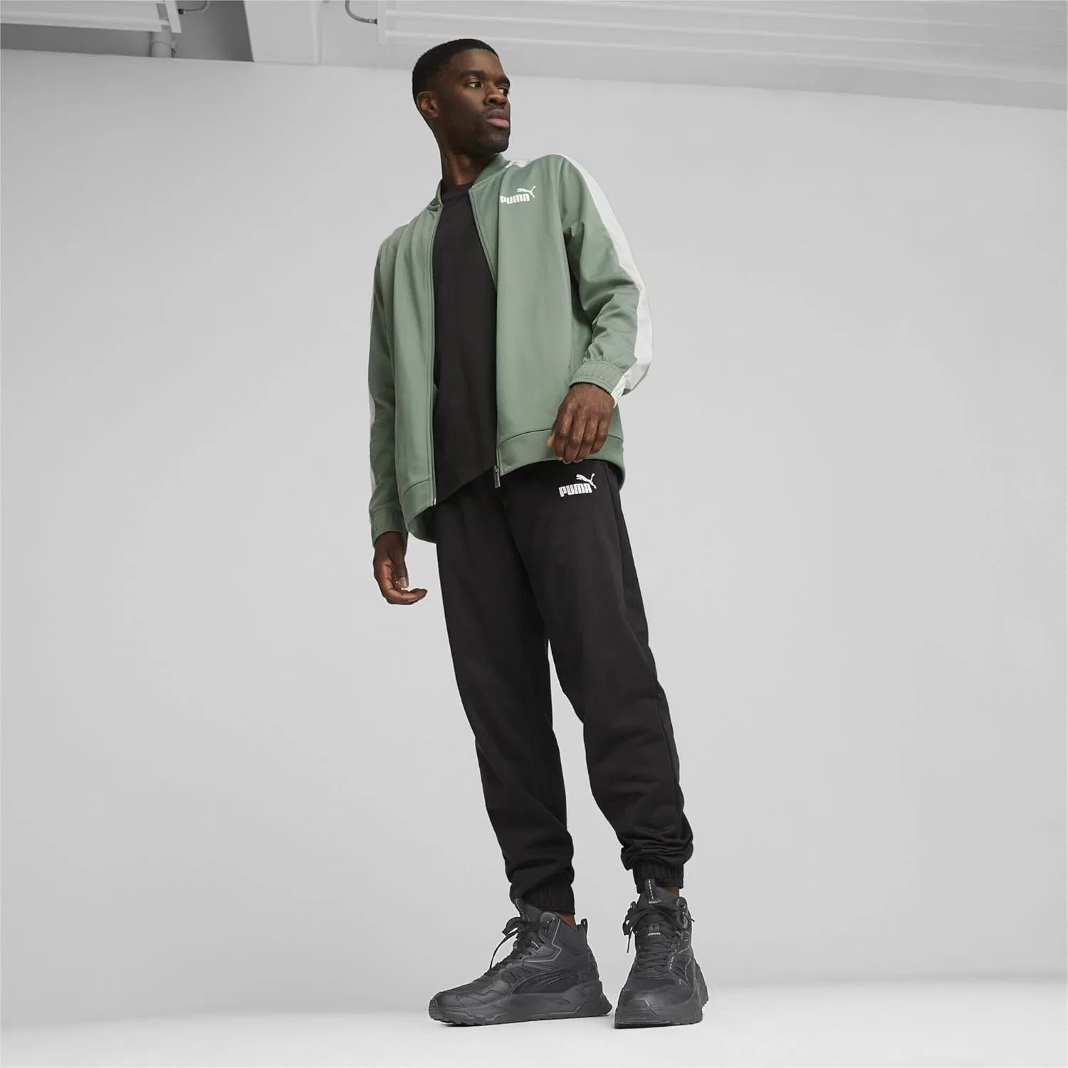 Унисекс кроссовки для легкой атлетики PUMA Trinity Mid Hybrid, Black Cool Dark Gray — фото 3