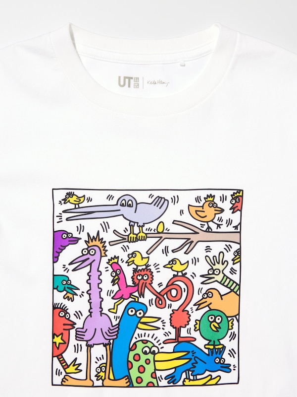 Футболка UT NY Pop Art (Keith Haring) Uniqlo, 00 white — фото 4