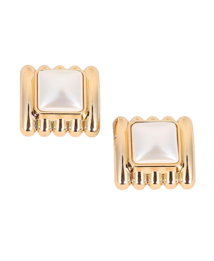 

Женские серьги-гвоздики Ribbed-Diane - Калифорнийское золото SOHI, Gold