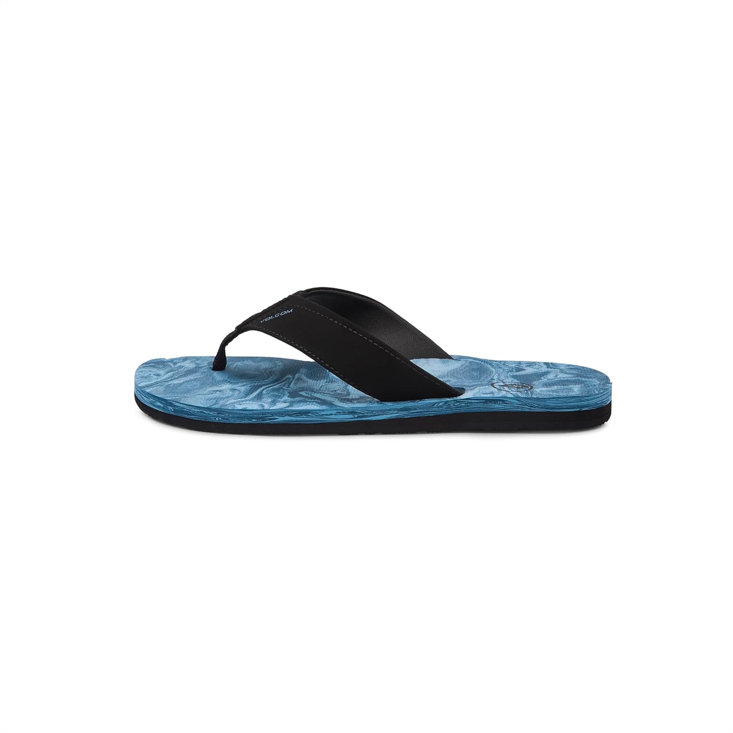 Мужские сандалии Volcom Victor - водоотталкивающие шлепанцы с удобной стелькой из пены для отдыха, Aged Indigo — фото 3