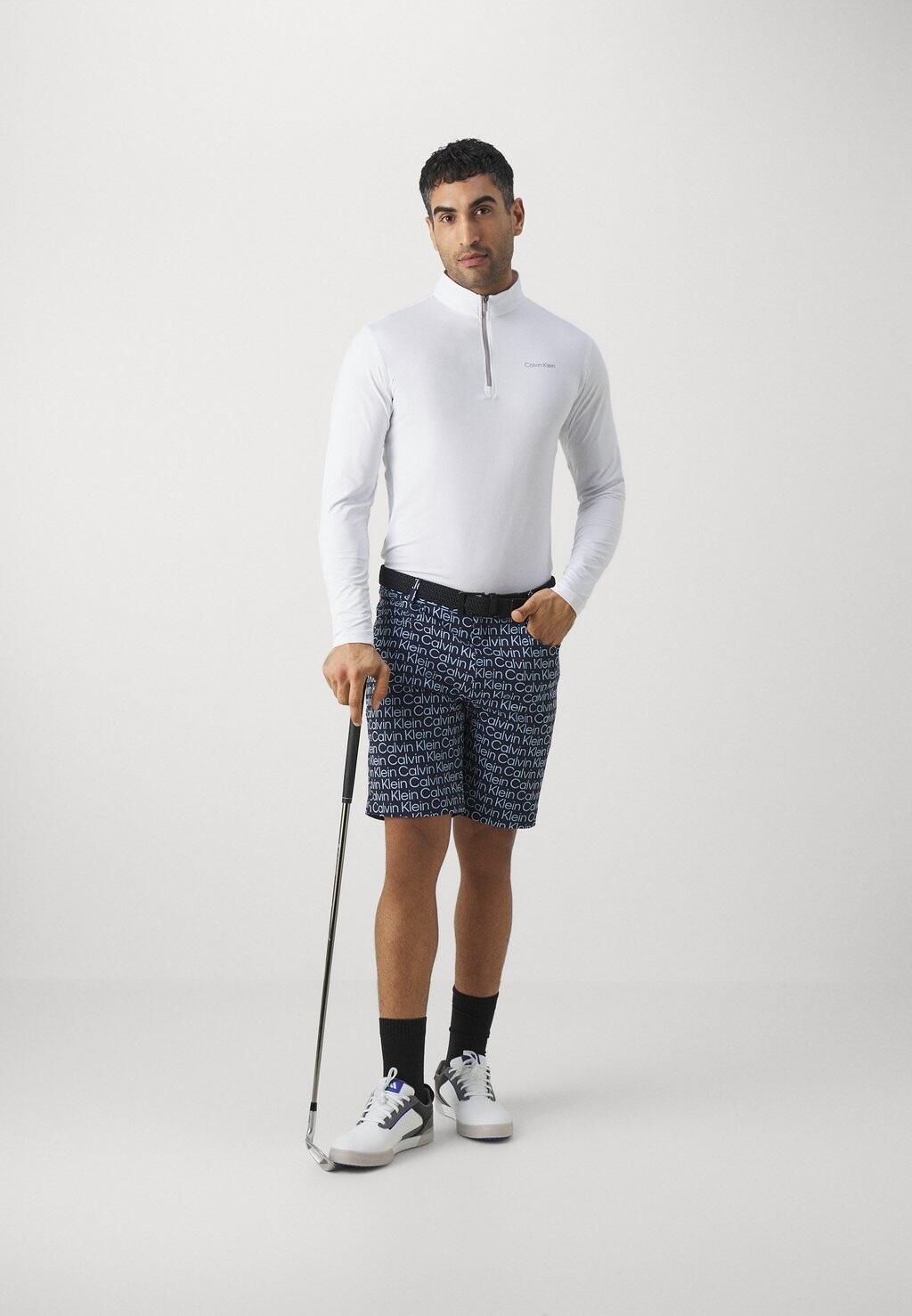 Футболка с длинными рукавами Newport Half Zip Calvin Klein, белый — фото 2