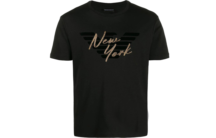 

EMPORIO ARMANI Футболка мужская черная, Черный, EMPORIO ARMANI Футболка мужская черная