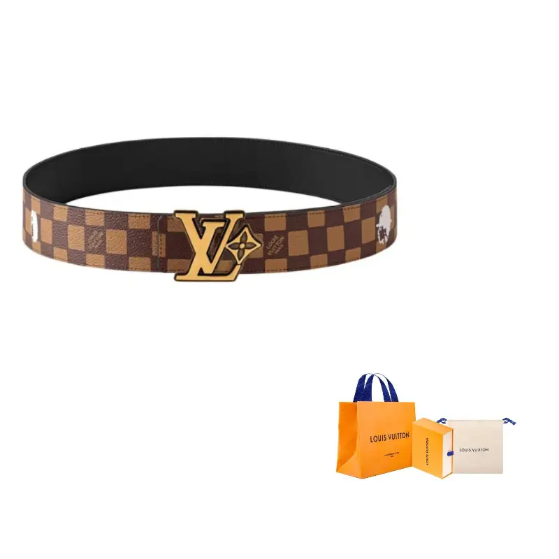 

Ремень Lv Flower Damier Phriendship 40mm реверсивный LOUIS VUITTON, мультиколор