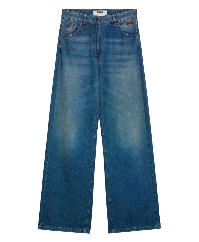 

Джинсы с широкими штанинами Msgm, синий