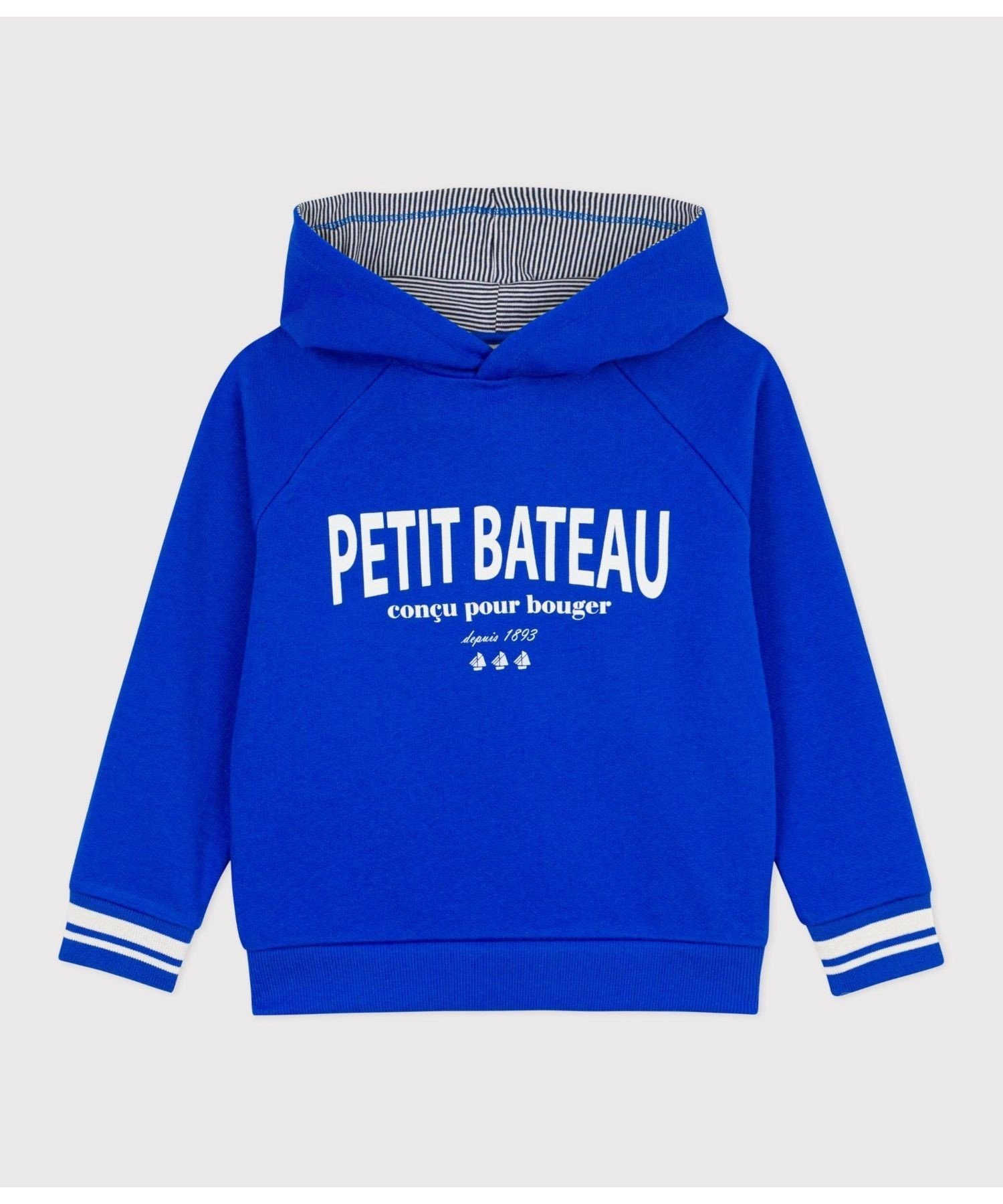 Толстовка с капюшоном PETIT BATEAU, Blue — фото 4