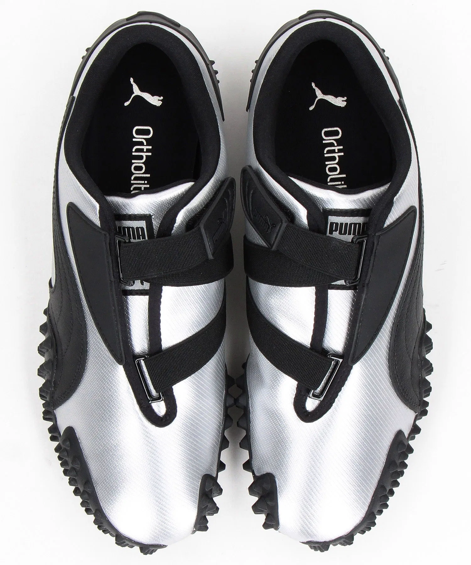 Мужские кроссовки PUMA MOSTRO METAL серебристо-чёрные — фото 2
