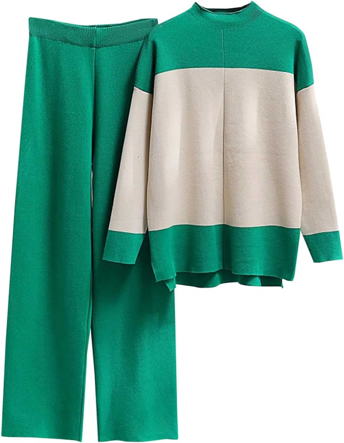 Женский спортивный костюм Ribbed Knit, Generic, A04_green