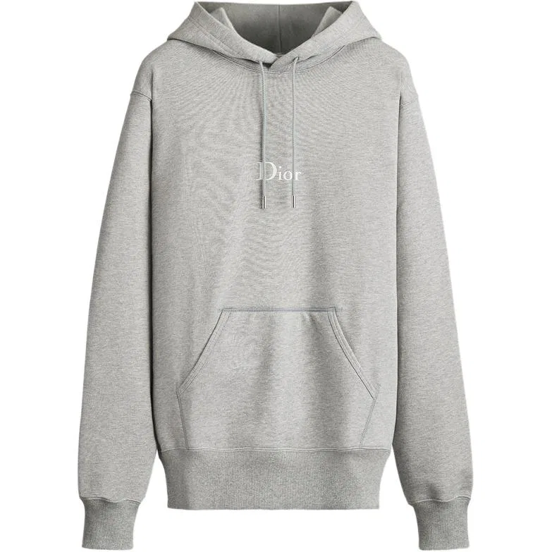 Свитшот мужской серый hooded moderate regular DIOR, Gray