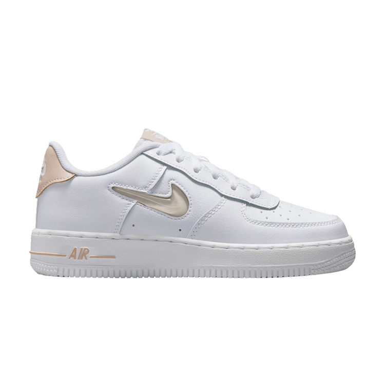 

Кроссовки Nike Air Force 1 Low Jewel GS 'White Pale Ivory', белый