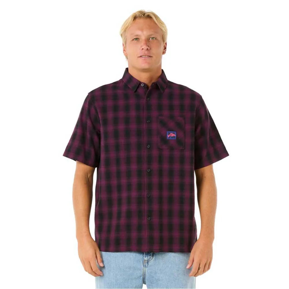 

Рубашка с коротким рукавом Rip Curl Raw Energy Plaid, фиолетовый