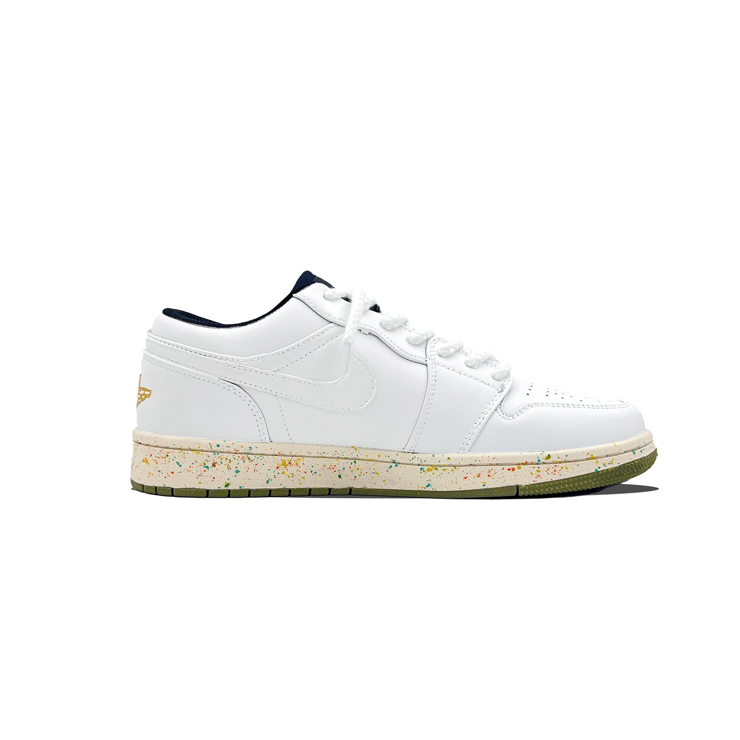 Jordan Air 1 Silver Birch, Hedgehog Manufacturing низкие баскетбольные кроссовки в винтажном стиле мужские серебристо-белые — фото 4