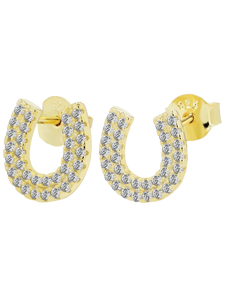 

Adeliás Женские серьги - серьги-гвоздики из серебра 925 пробы с золотым покрытием