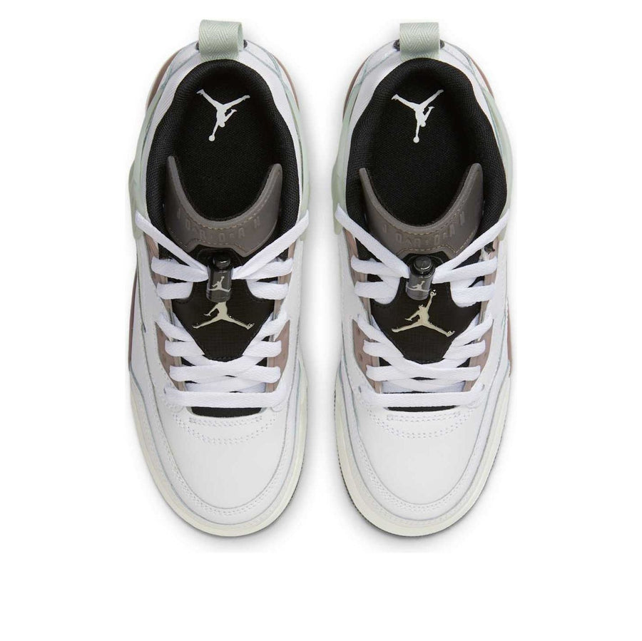 Кроссовки (GS) Air Jordan Spizike Low 'Cave Stone', белый — фото 4