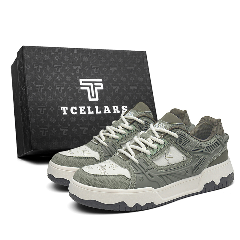 

Эксклюзивная мужская низкая обувь для скейтбординга TCELLARS, Milk Tea Gray Brown