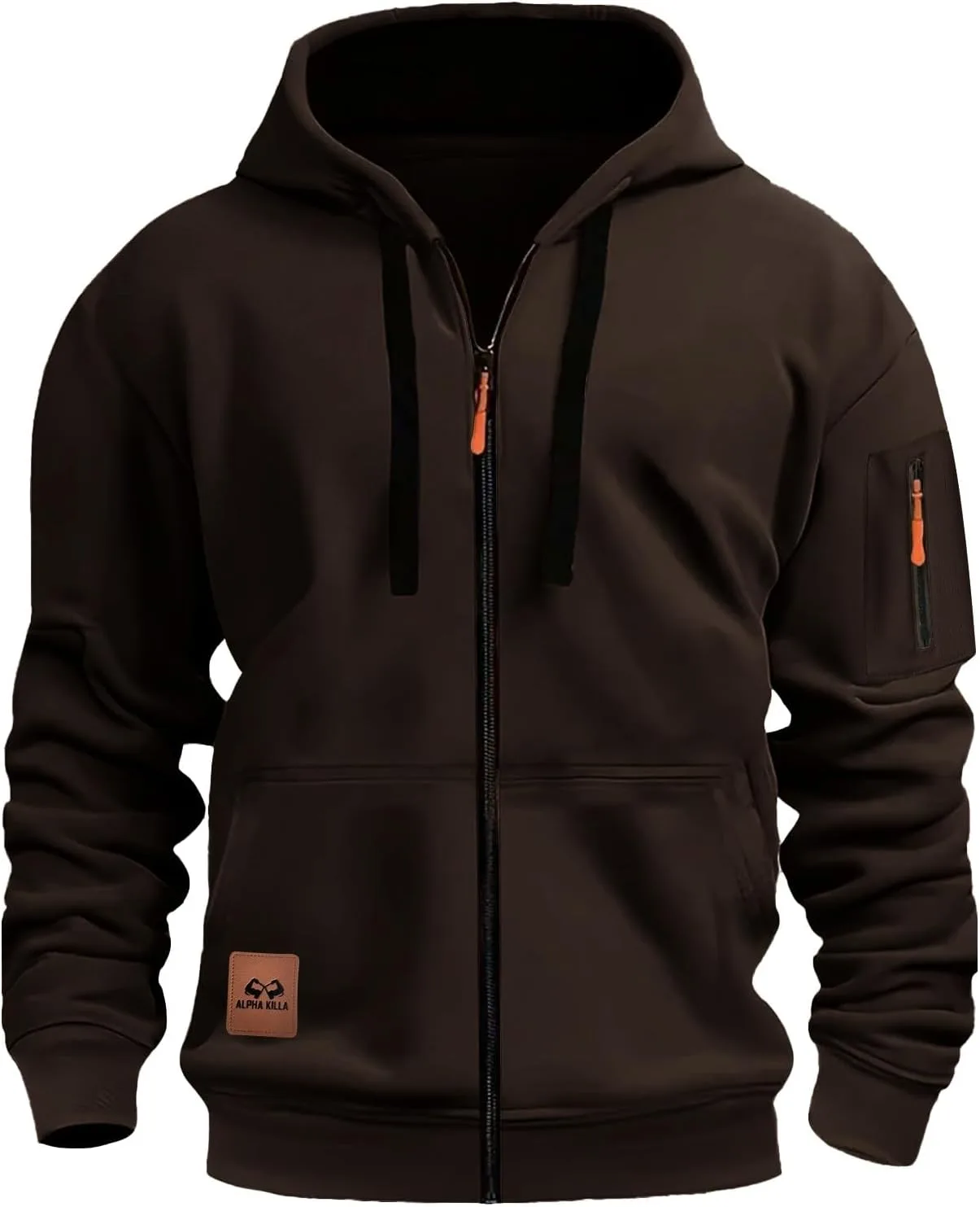 

Мужская тактическая толстовка с капюшоном Casual Full Zip и карманами