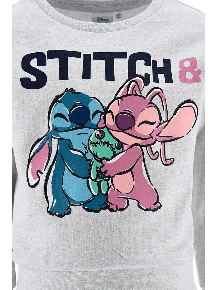 Свитшот и штаны графический Lilo & Stitch, серый — фото 4