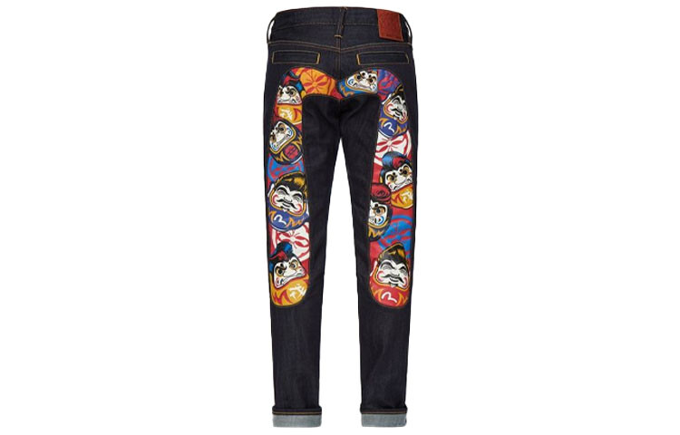 

Джинсы мужские деним синие Evisu, синий