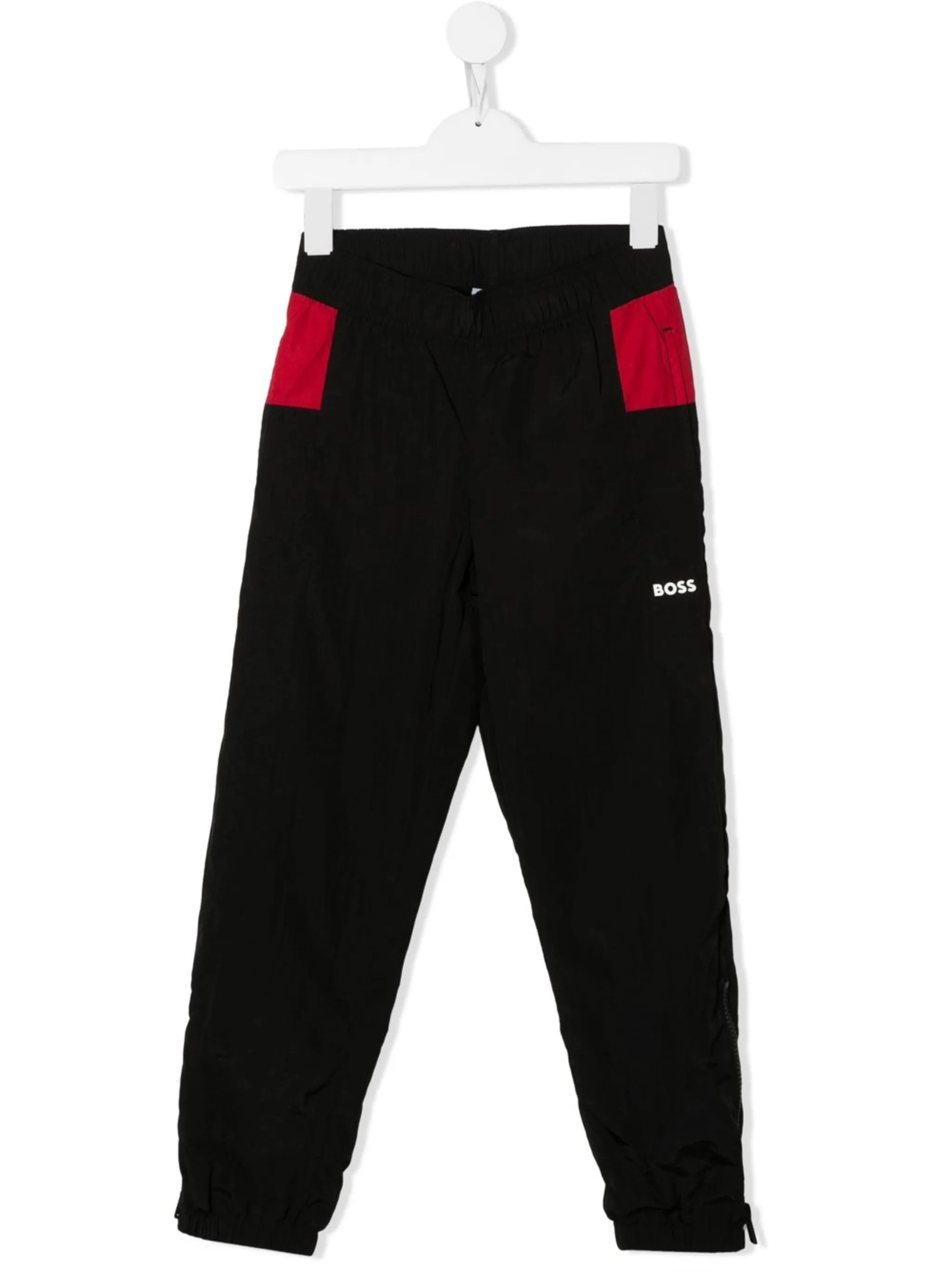 

Брюки карго в стиле колор-блок Boss Kidswear, черный