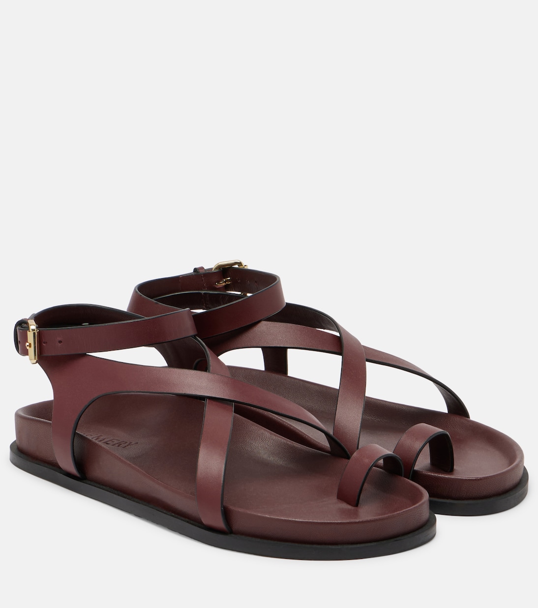 Джален узкие кожаные сандалии A.Emery, Merlot