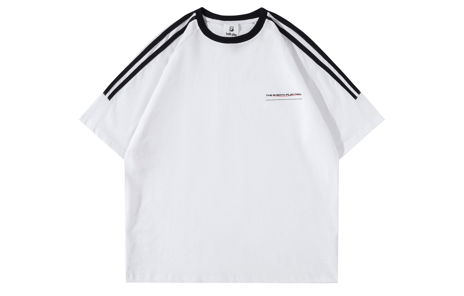 

Футболка унисекс BOTH PLAY, белый вересково-серый