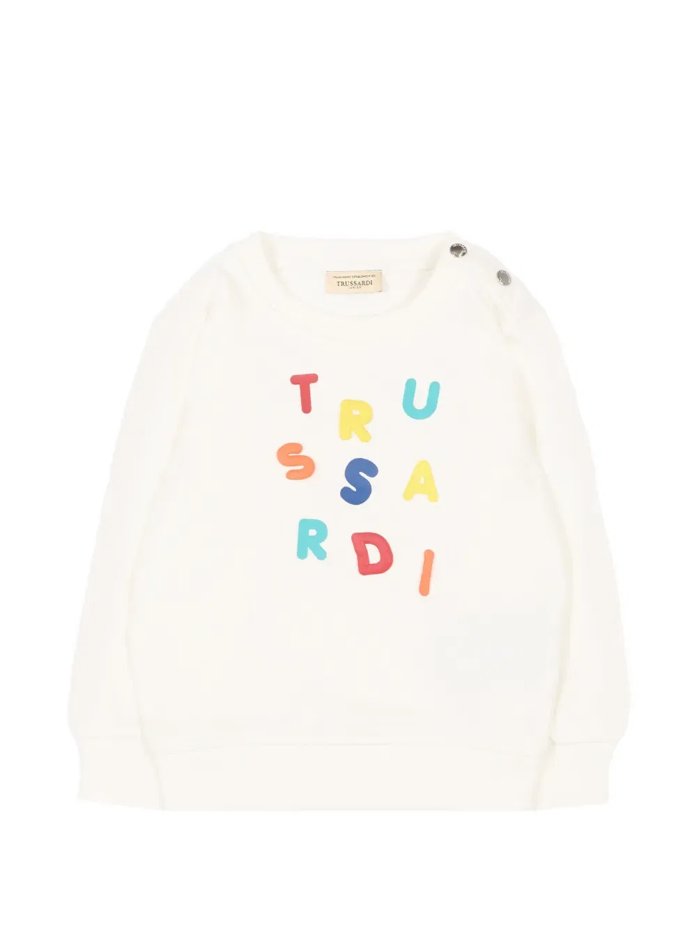 Свитшот с круглым вырезом Trussardi Junior, нейтральный